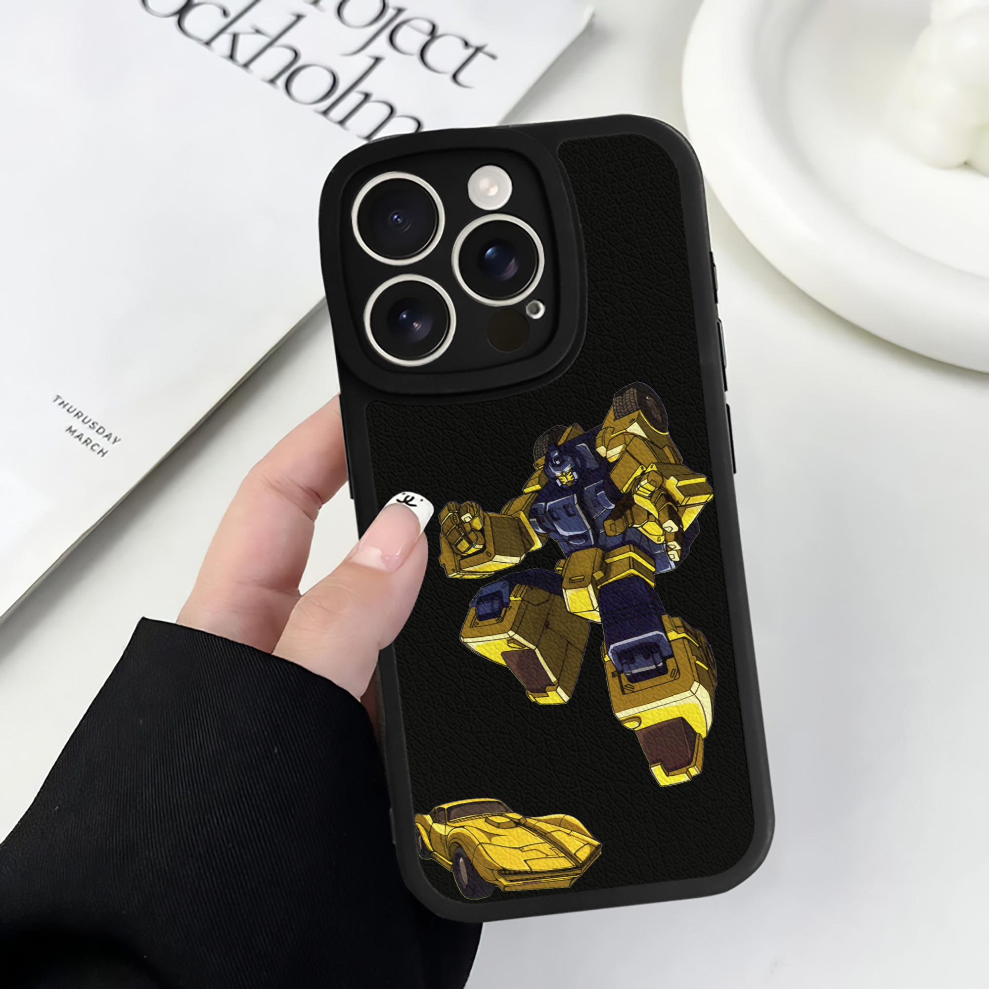 （画像用）  【iPhone 16シリーズ対応】シリコンスマホケース（レザー調） 材質：シリコン
